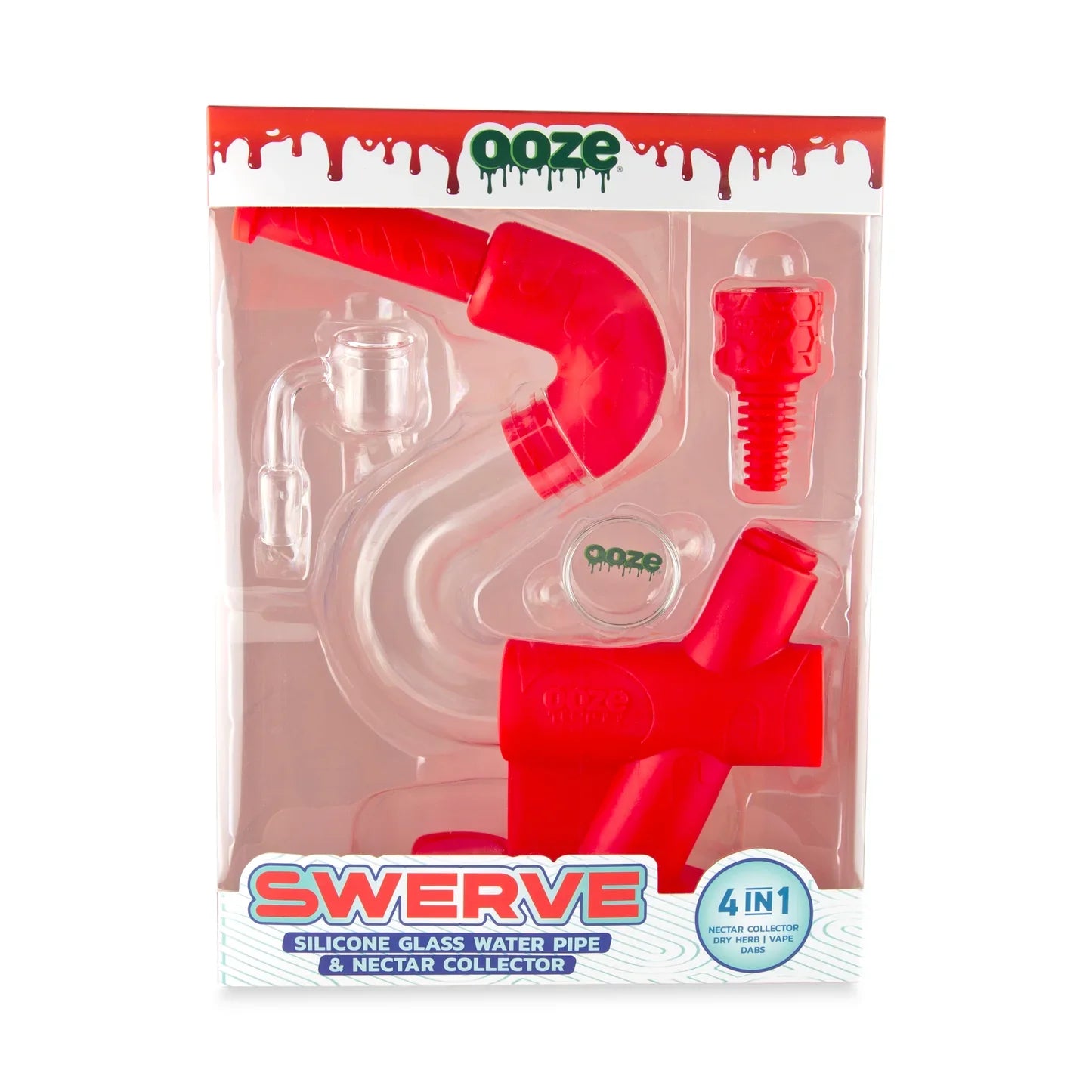 Ooze | Swerve Silicone Water Pipe, Dab Rig & Dab Straw_5