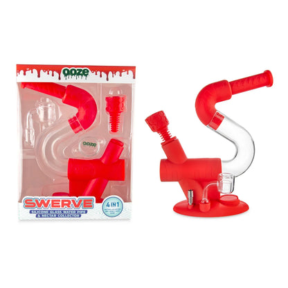 Ooze | Swerve Silicone Water Pipe, Dab Rig & Dab Straw_4