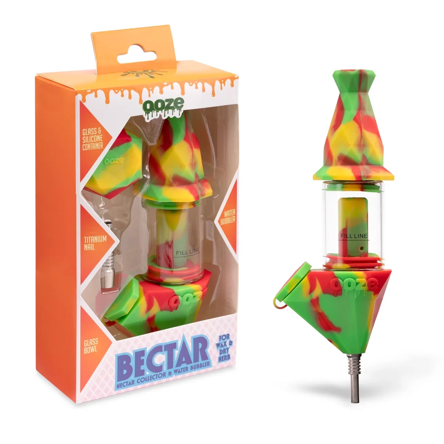 Ooze | Bectar – Silicone Bubbler & Dab Straw_2