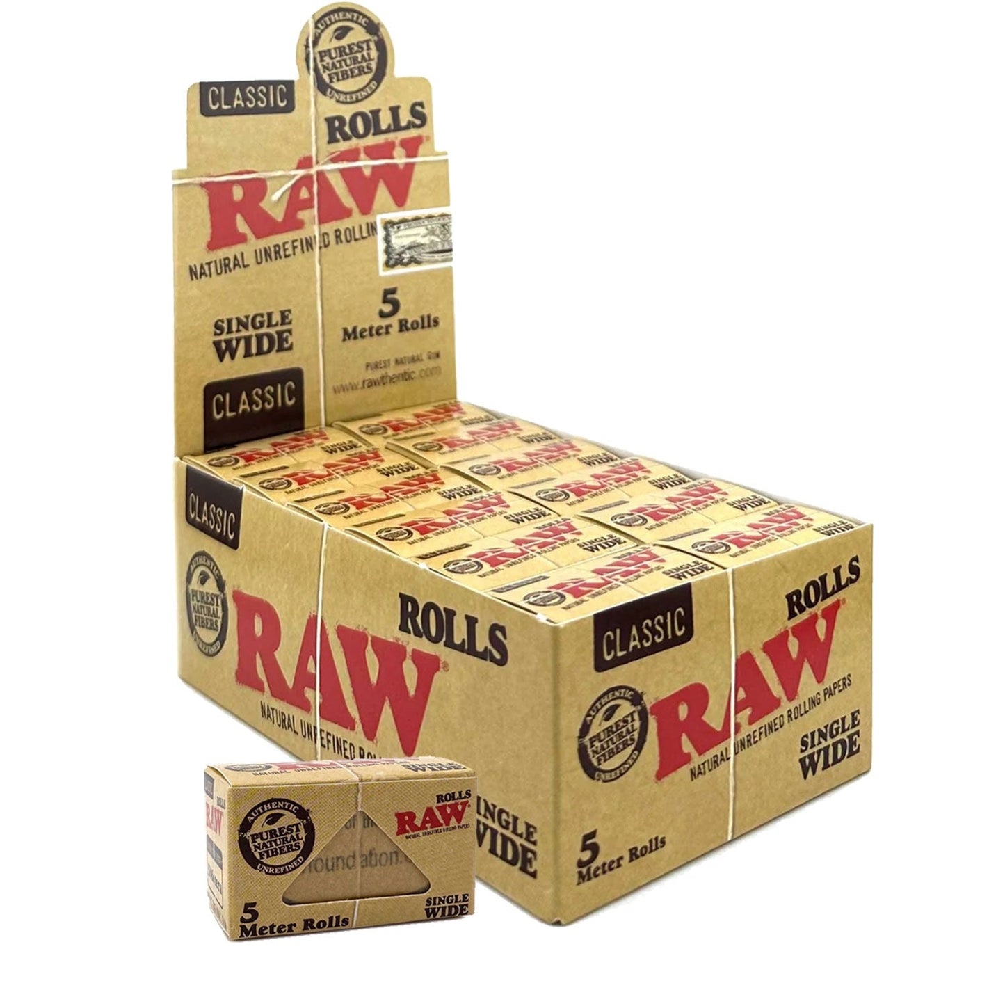 RAW Classic Single wide Size 5 Meter Rolls_0