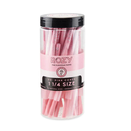 Rozy | Pink 1 ¼ Size Pre-Rolled Cones 6pk – 50ct Pack_1