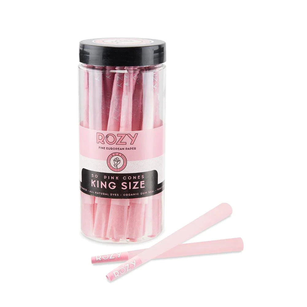 Rozy | Pink King Size Pre-Rolled Cones – 50ct Pack_0