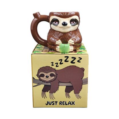 Stoned sloth mug pipe_1