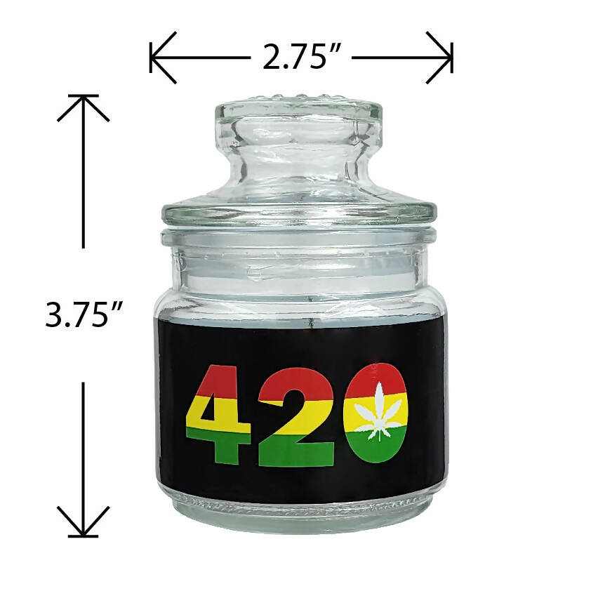 ASHTRAY SET WITH STASH JAR - 420 DESIGN_1