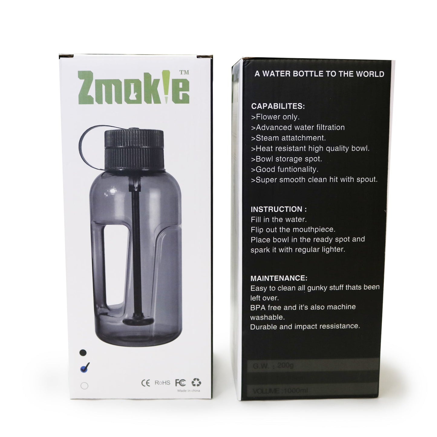 ZMOKIE Water bottle bong_3