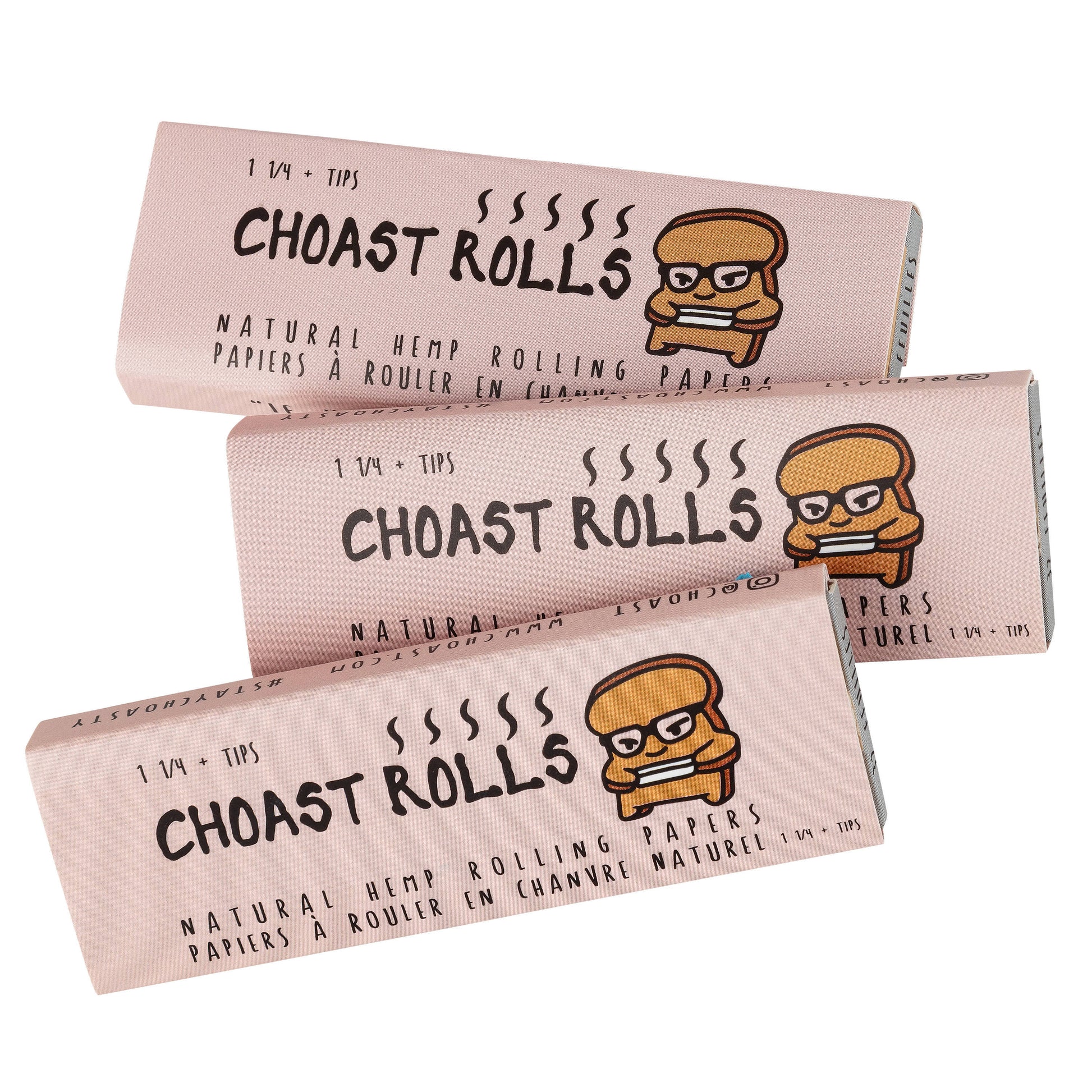 Choast Rolls, Quality Natural Rolling Papers - Carton of 22, Rolling Paper System - 1 1/4'' Papers with Filter Tips and Magnet Closing Lid_3