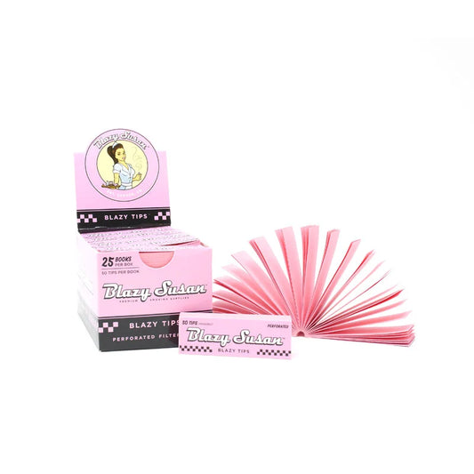Blazy Susan |  Pink Filter Tips Box of 25_0