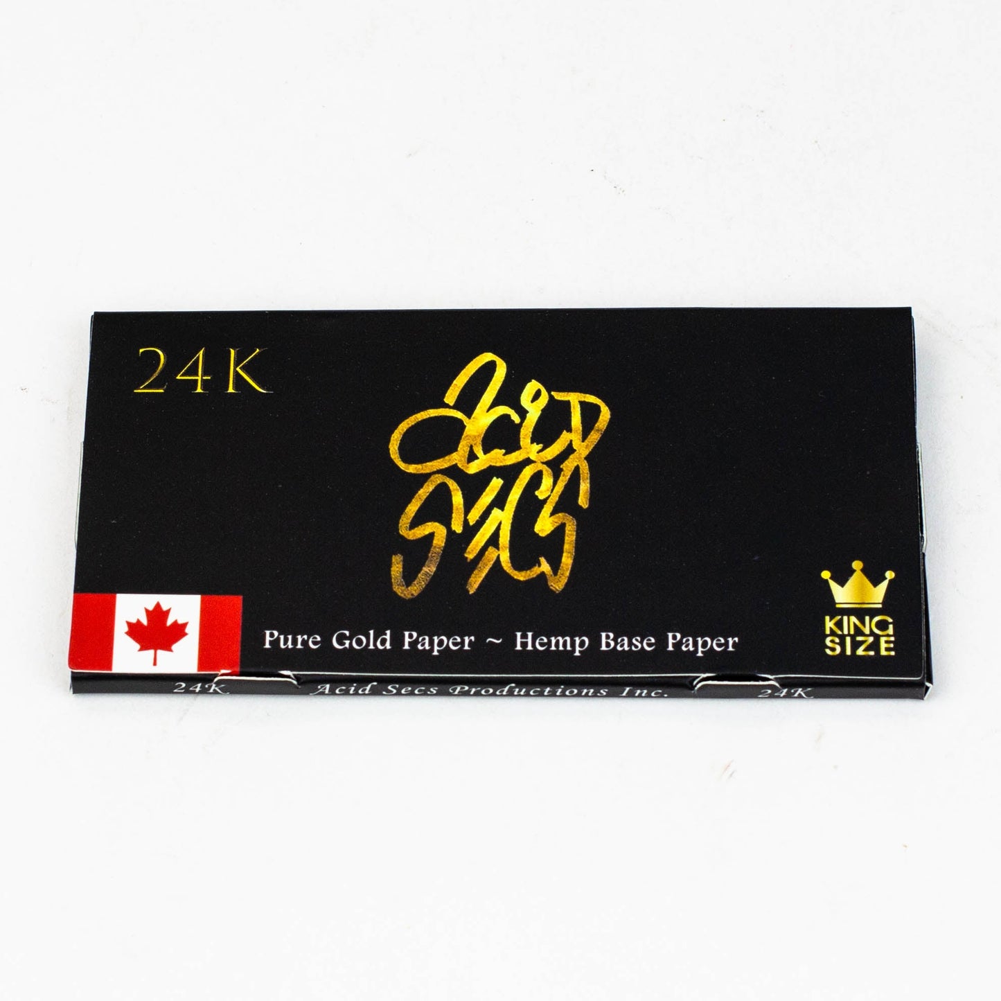 Acid Secs 24K Gold King size Rolling Paper_1