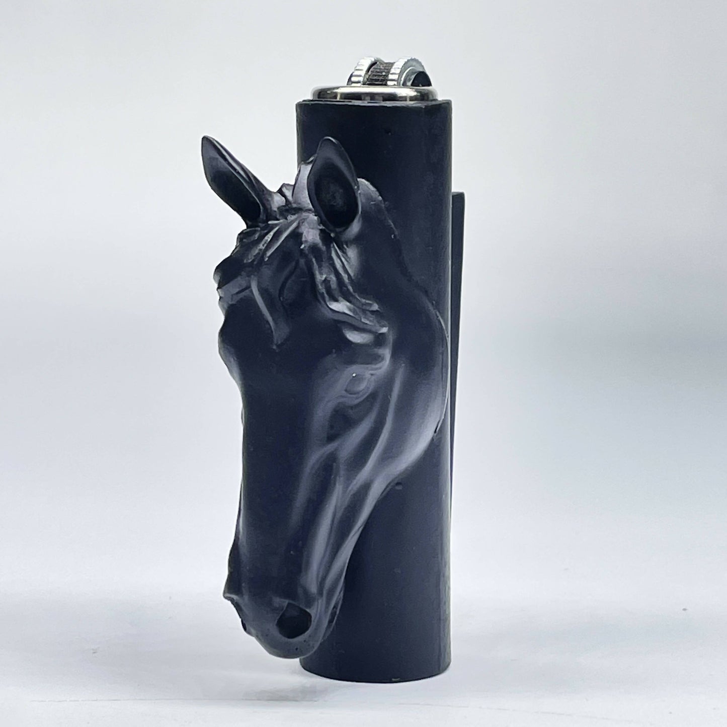 Black Horse 3D Lighter Case for Mini ClipperLighter_4