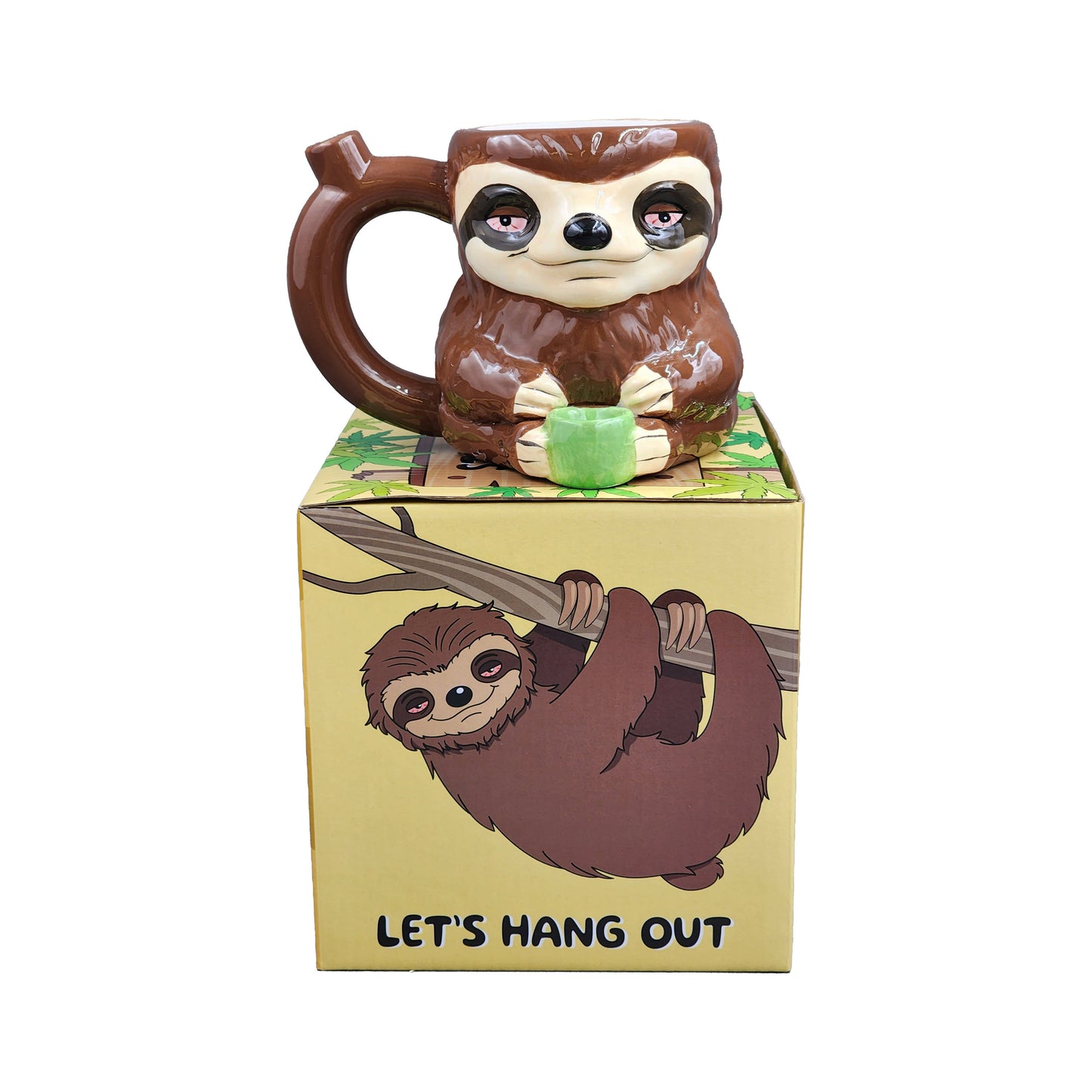 Stoned sloth mug pipe_4