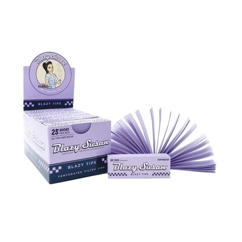 Blazy Susan |  Purple Filter Tips Box of 25_0