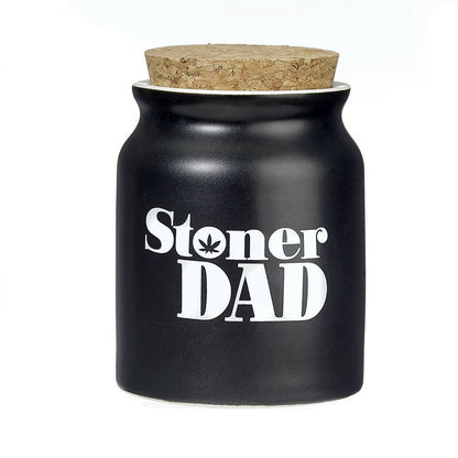 STONER DAD STASH JAR - WHITE LETTERS_0