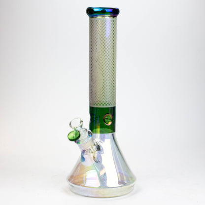 13" Genie electroplated glass beaker bong_9