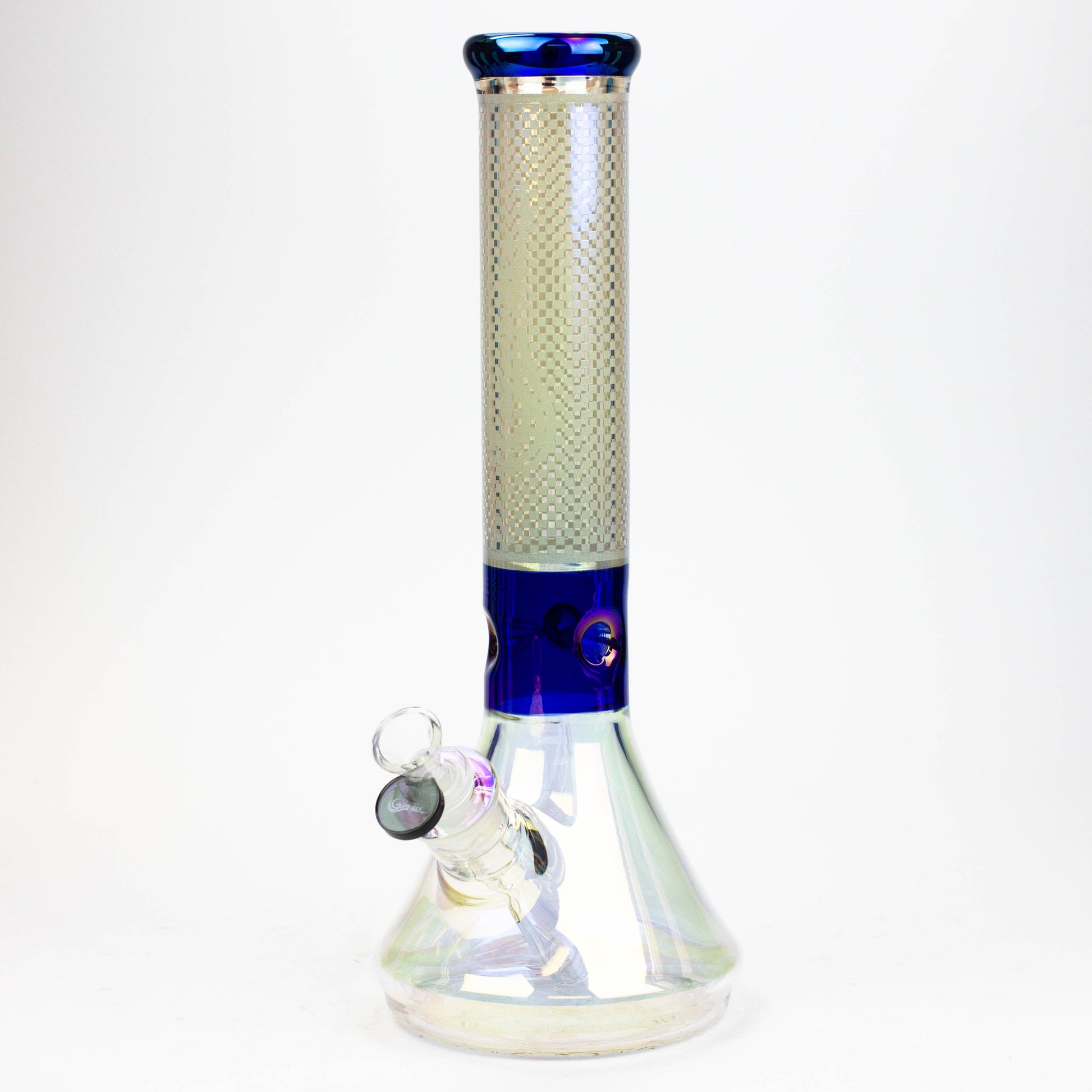 13" Genie electroplated glass beaker bong_13
