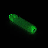 4" soft glass glow in the dark hand pipe [9189] Pack of 2_1