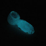 3" soft glass glow in the dark hand pipe [9188] Pack of 2_1