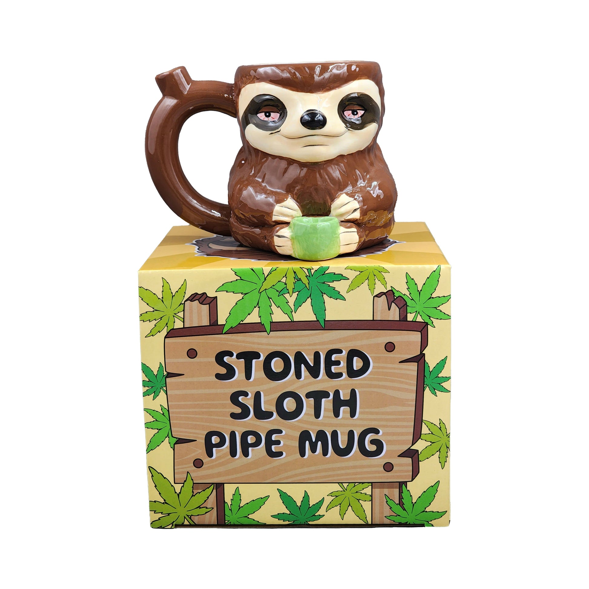 Stoned sloth mug pipe_7