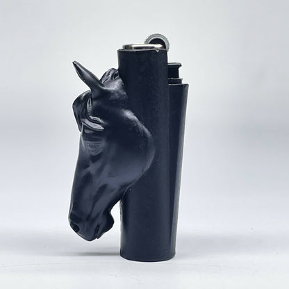 Black Horse 3D Lighter Case for Mini ClipperLighter_2