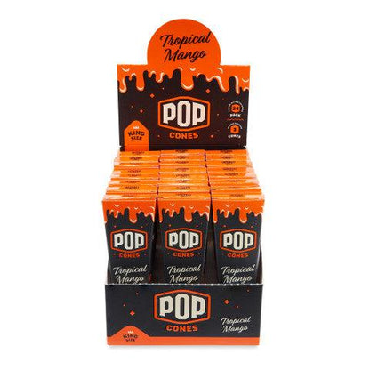 Pop Cones | King Size 3pk Pre-Rolled Cones with Flavor Tip 24ct Display_3