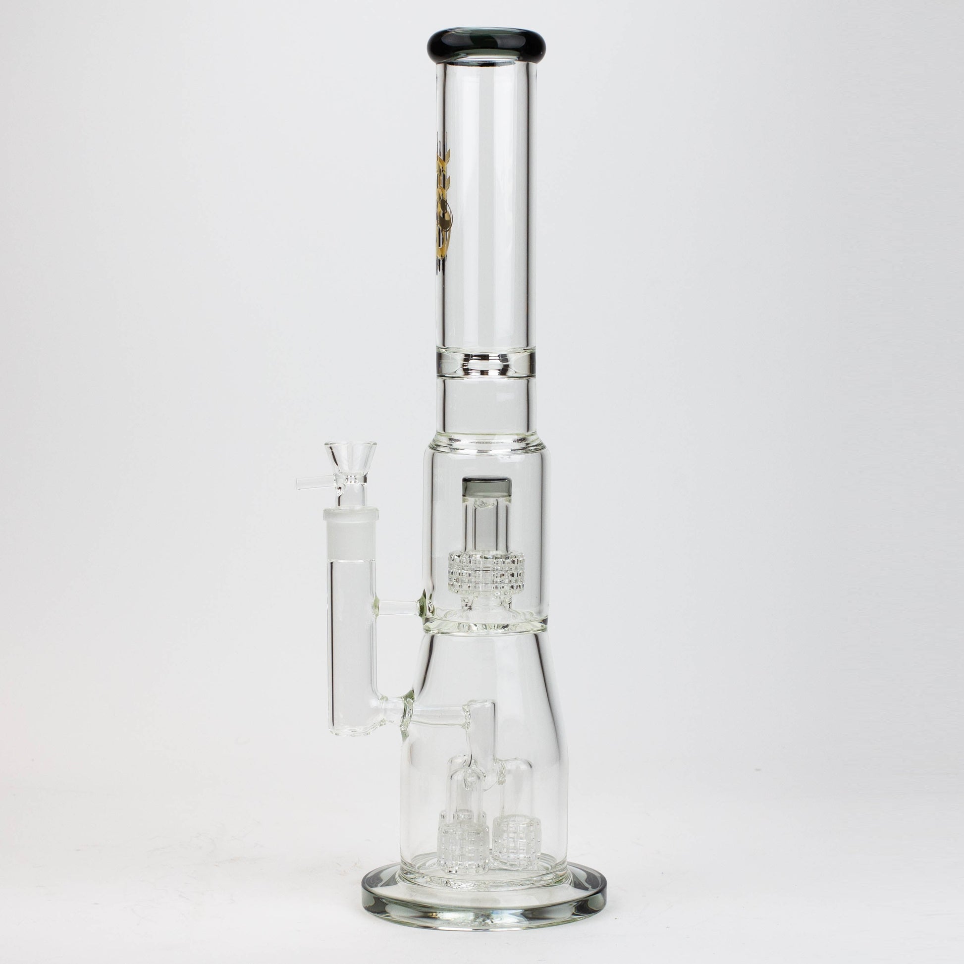 17.5" H2O glass water bong with shower head percolator [H2O-5003]_7