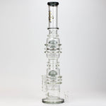 21" H2O  Dual percolator glass water bong [H2O-5004]_4