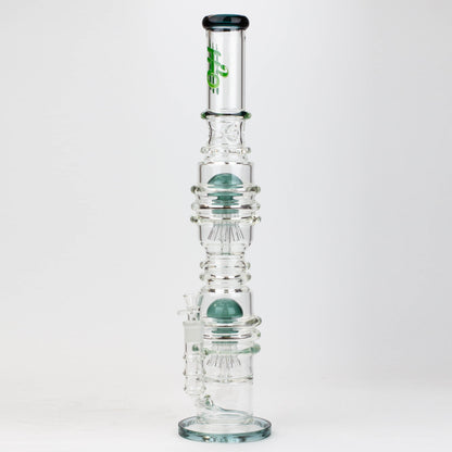 21" H2O  Dual percolator glass water bong [H2O-5004]_6
