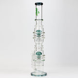 21" H2O  Dual percolator glass water bong [H2O-5004]_6