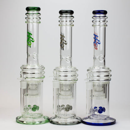 17" H2O glass water bong with double layer honeycomb [H2O-5005]_0