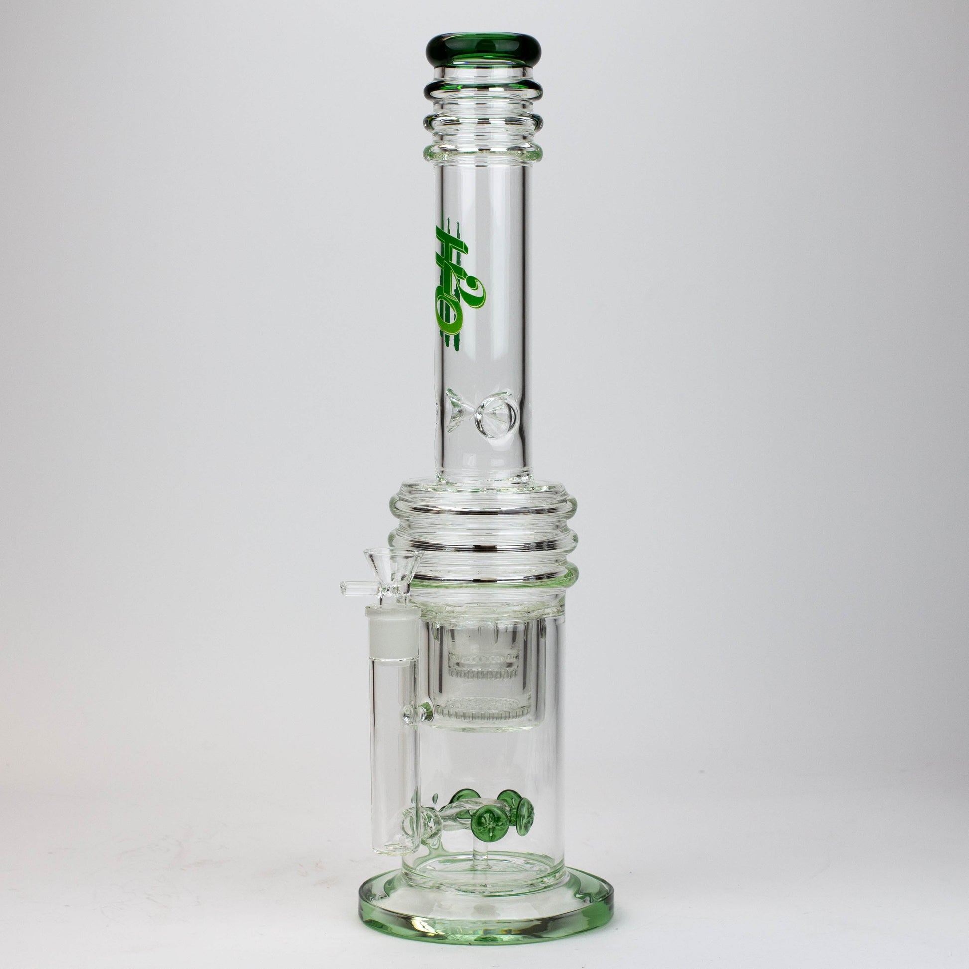 17" H2O glass water bong with double layer honeycomb [H2O-5005]_7