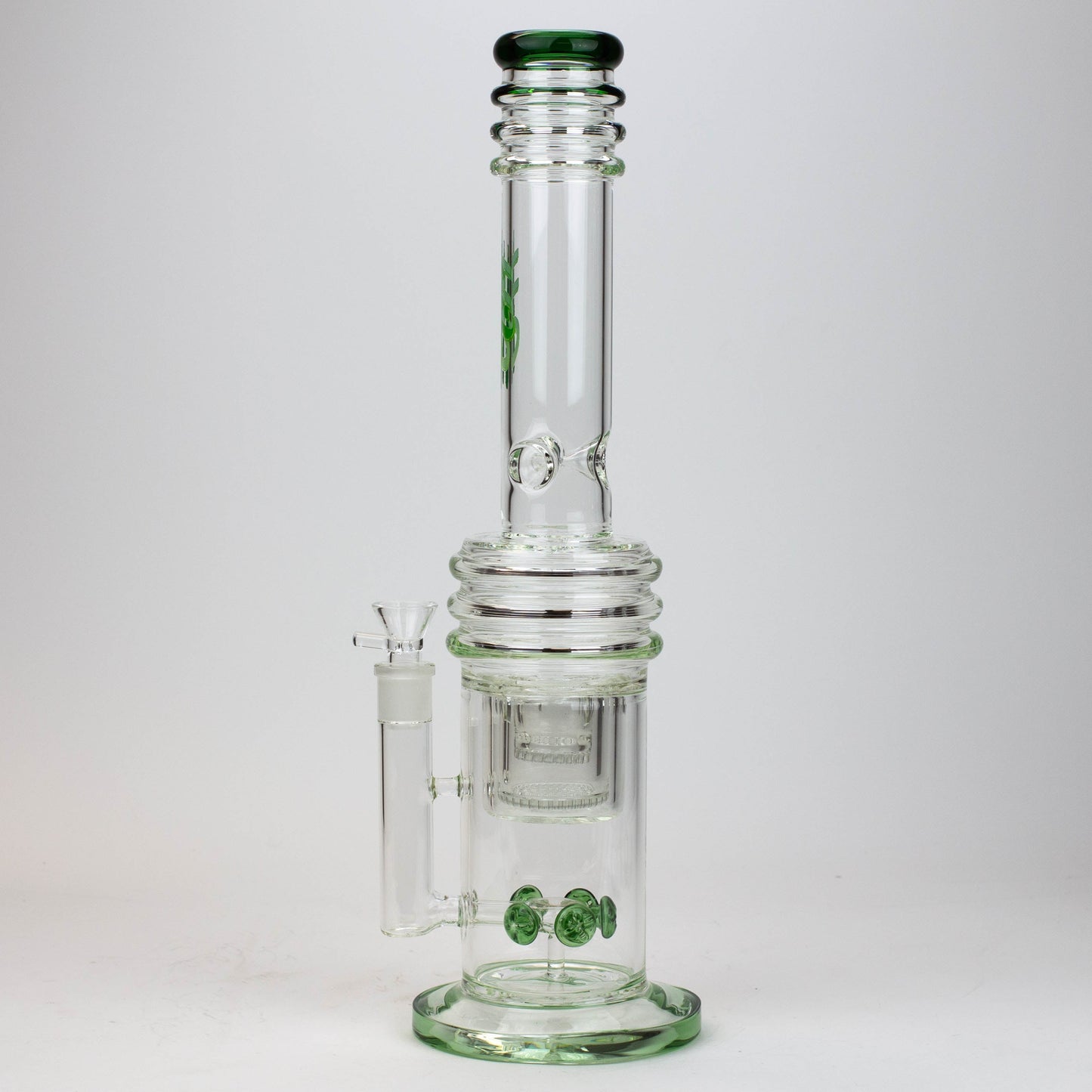 17" H2O glass water bong with double layer honeycomb [H2O-5005]_8