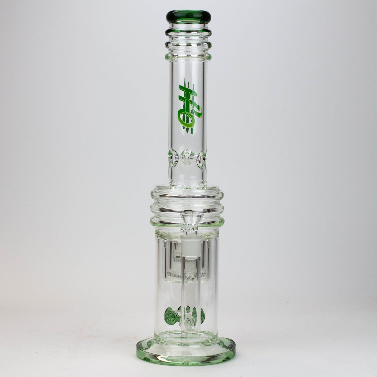 17" H2O glass water bong with double layer honeycomb [H2O-5005]_9