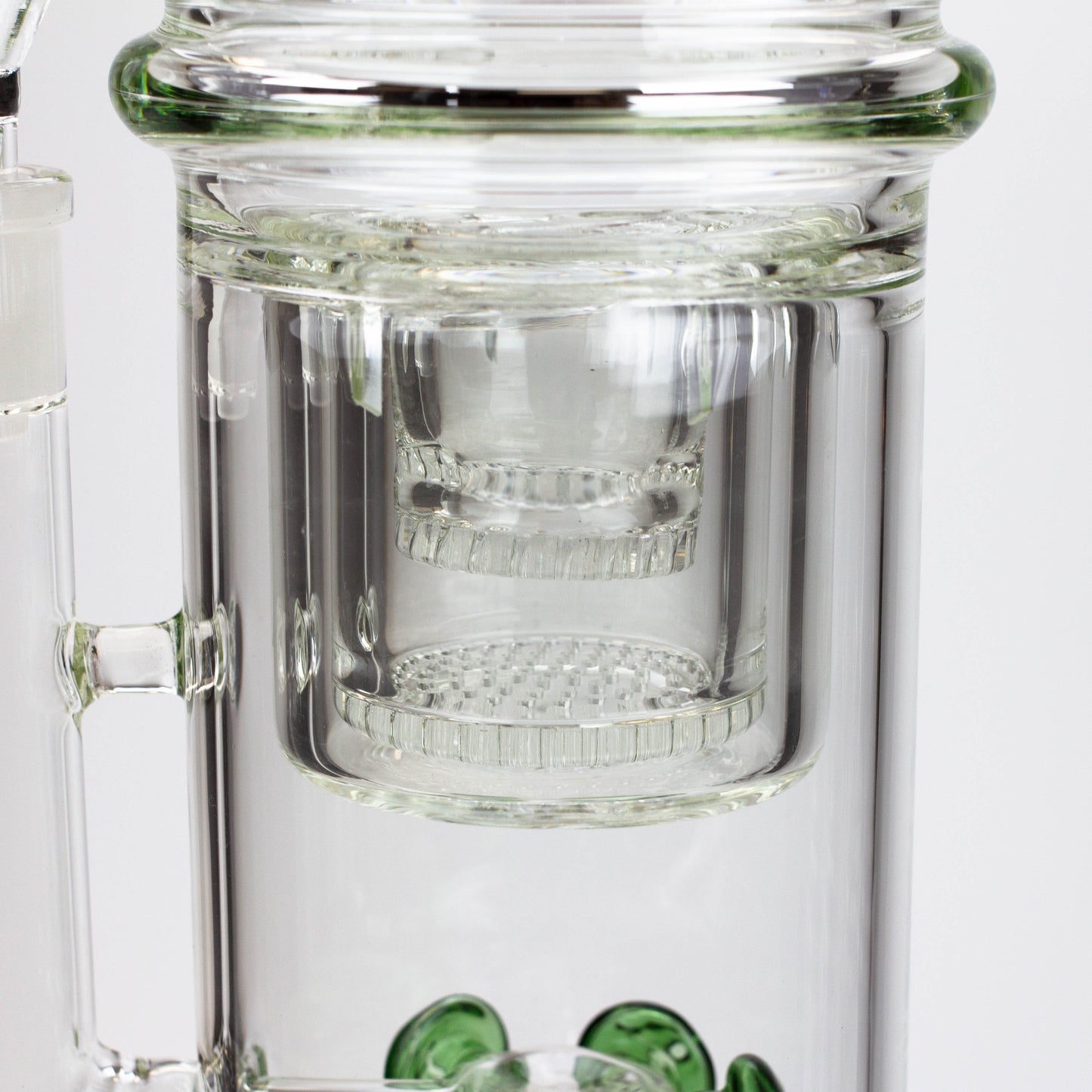 17" H2O glass water bong with double layer honeycomb [H2O-5005]_12