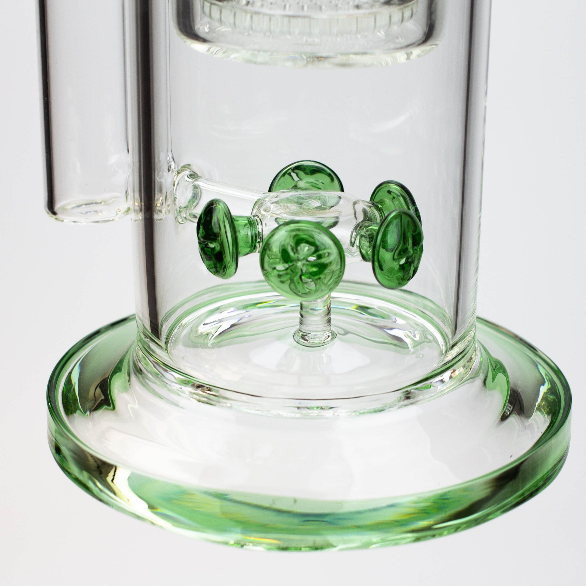 17" H2O glass water bong with double layer honeycomb [H2O-5005]_1