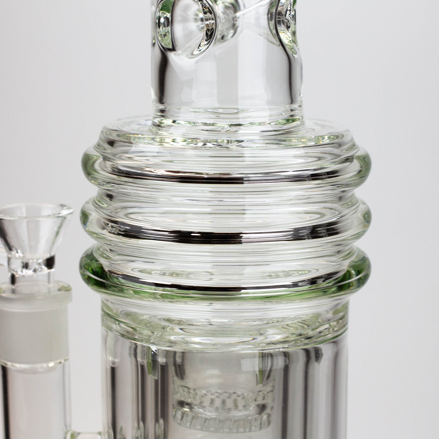17" H2O glass water bong with double layer honeycomb [H2O-5005]_3