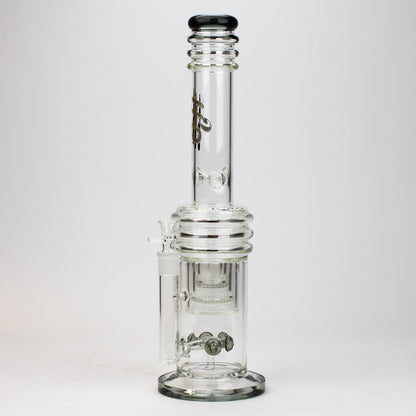17" H2O glass water bong with double layer honeycomb [H2O-5005]_5