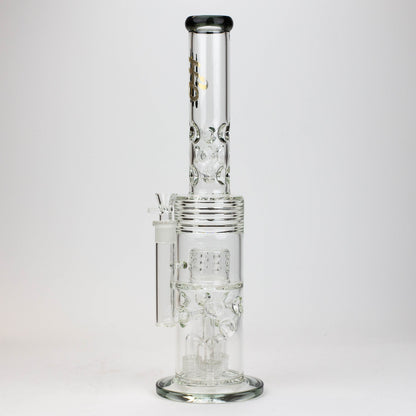 18" H2O glass water bong with thriple mini shower head diffuser [H2O-5007]_5