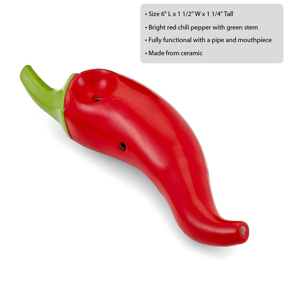 mini chili pepper pipe - red_2
