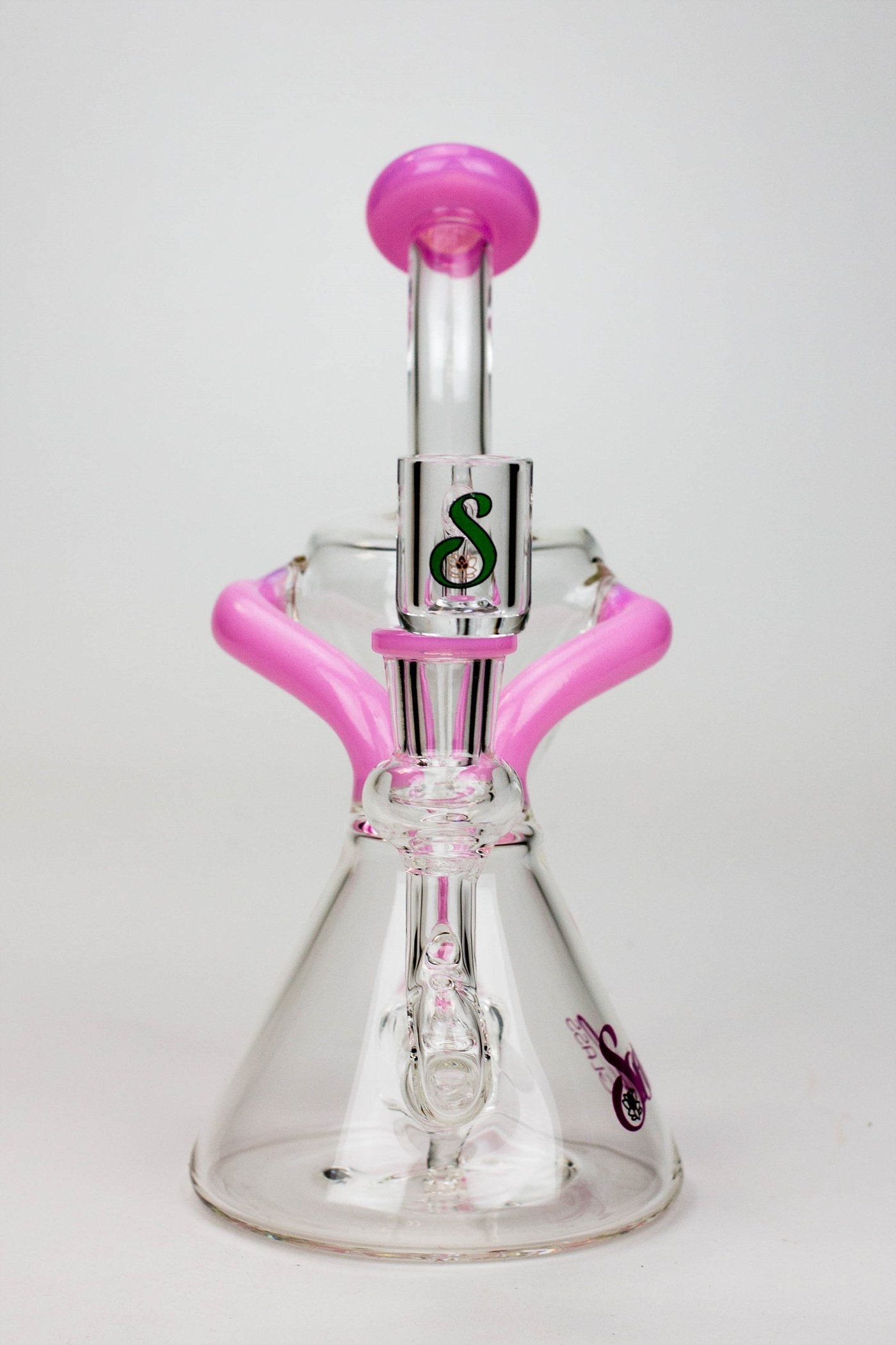 8" SOUL Glass 2-in-1 single chamber recycler bong_7