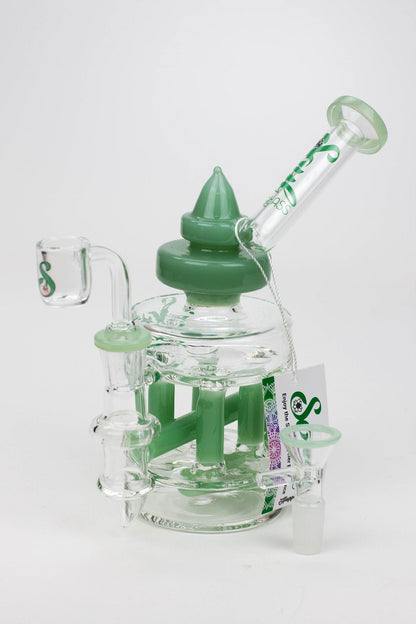 7" SOUL Glass 2-in-1 Double deck recycler bong_5