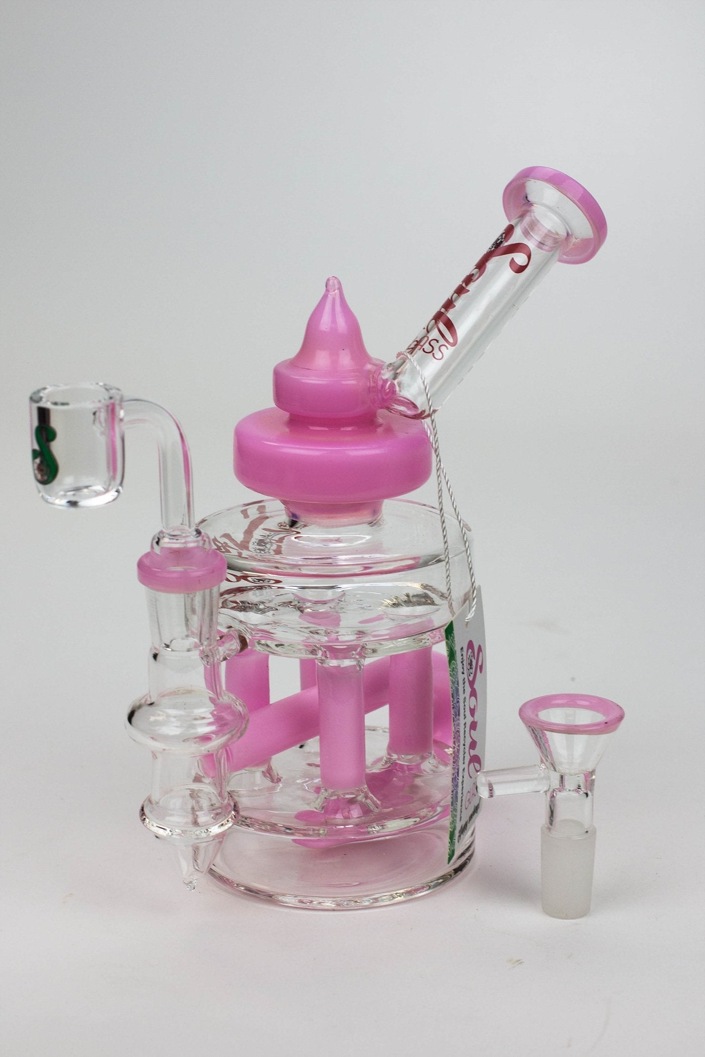 7" SOUL Glass 2-in-1 Double deck recycler bong_6