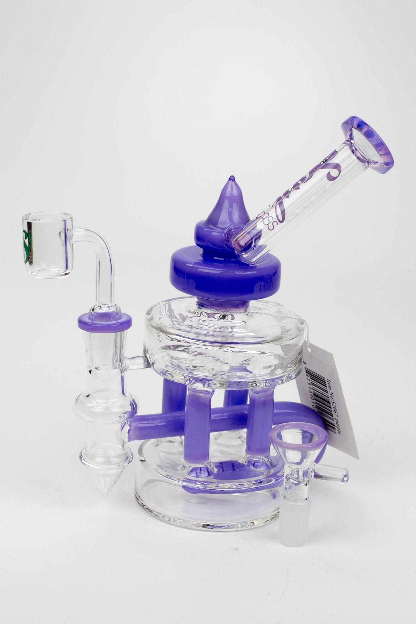 7" SOUL Glass 2-in-1 Double deck recycler bong_7