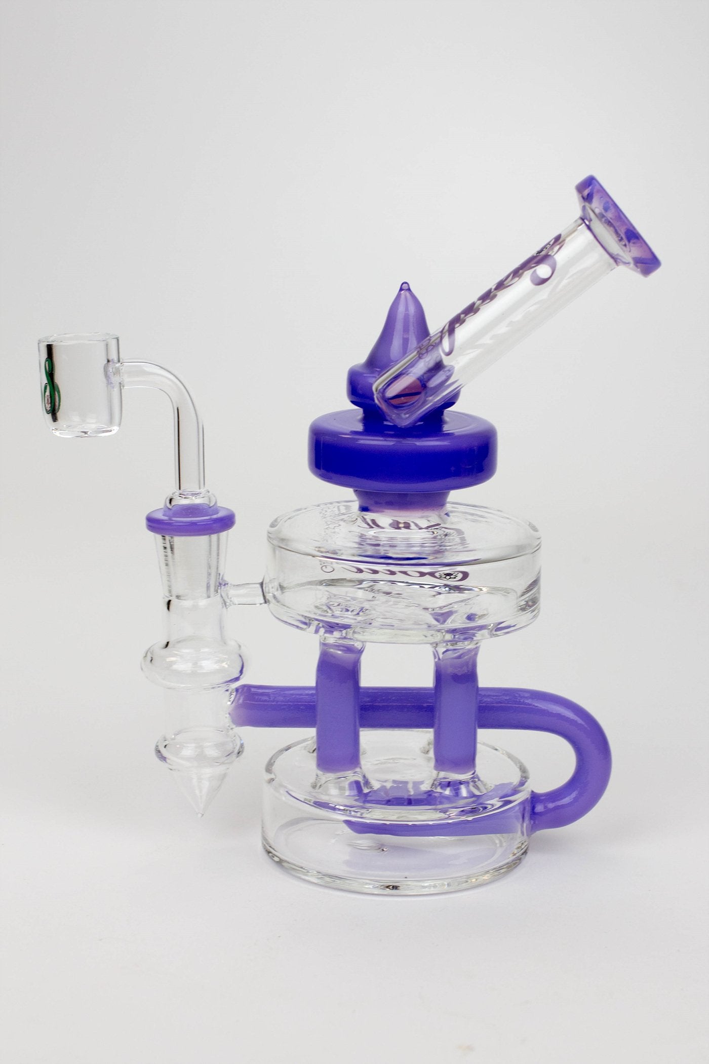 7" SOUL Glass 2-in-1 Double deck recycler bong_8