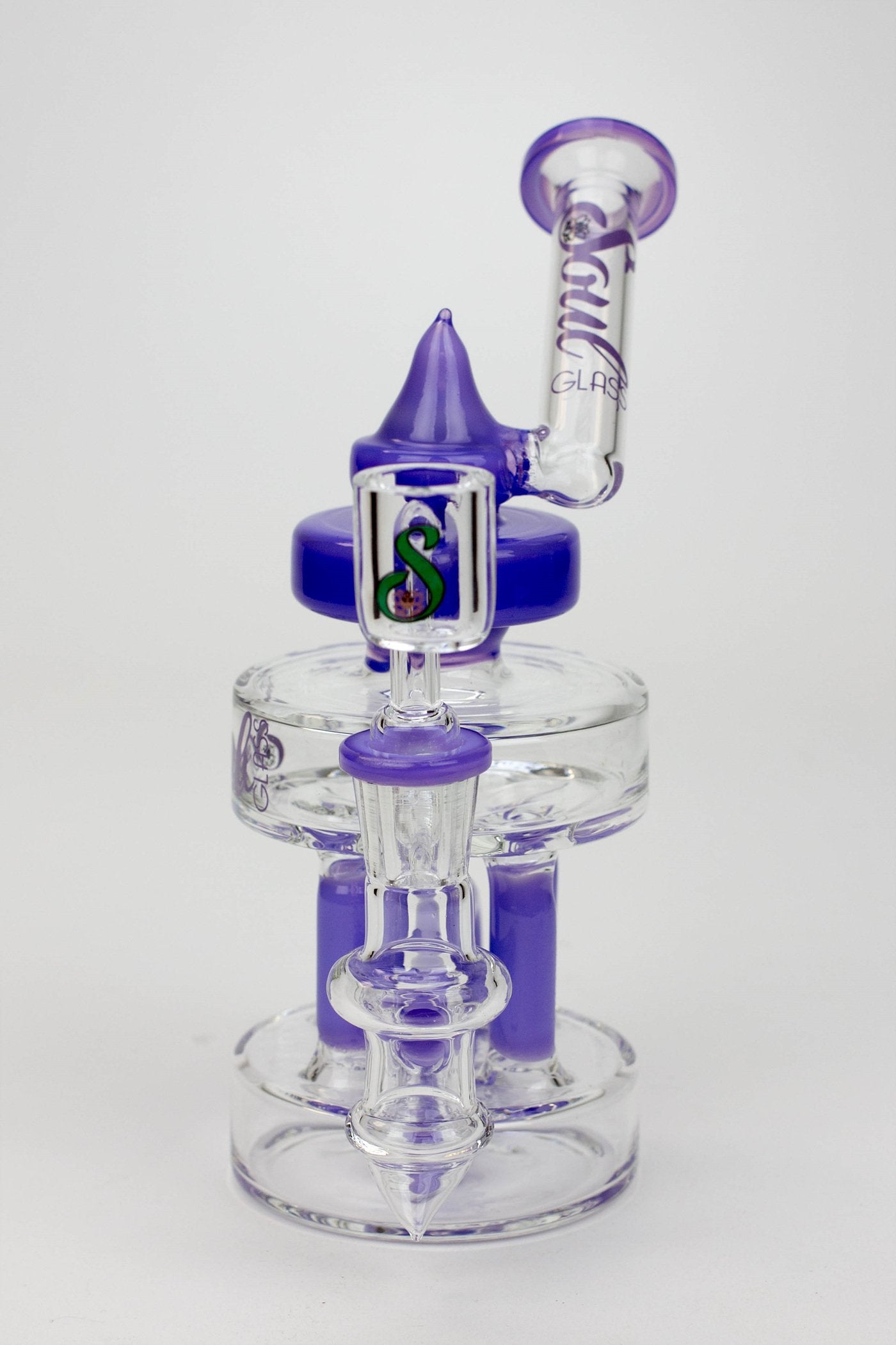7" SOUL Glass 2-in-1 Double deck recycler bong_9