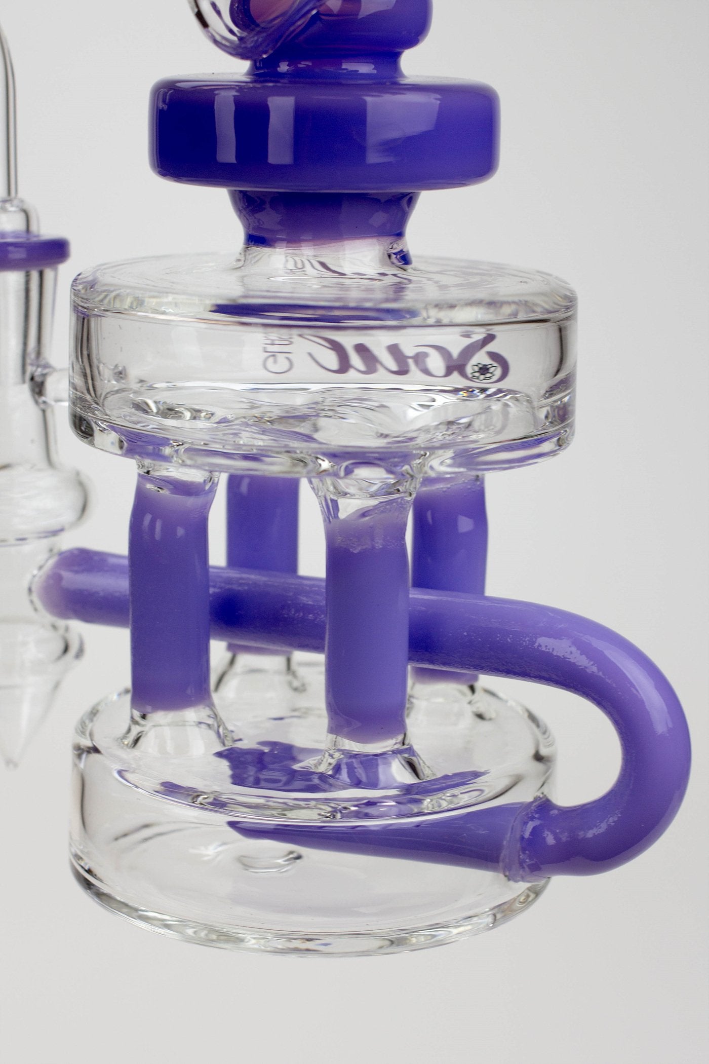 7" SOUL Glass 2-in-1 Double deck recycler bong_10