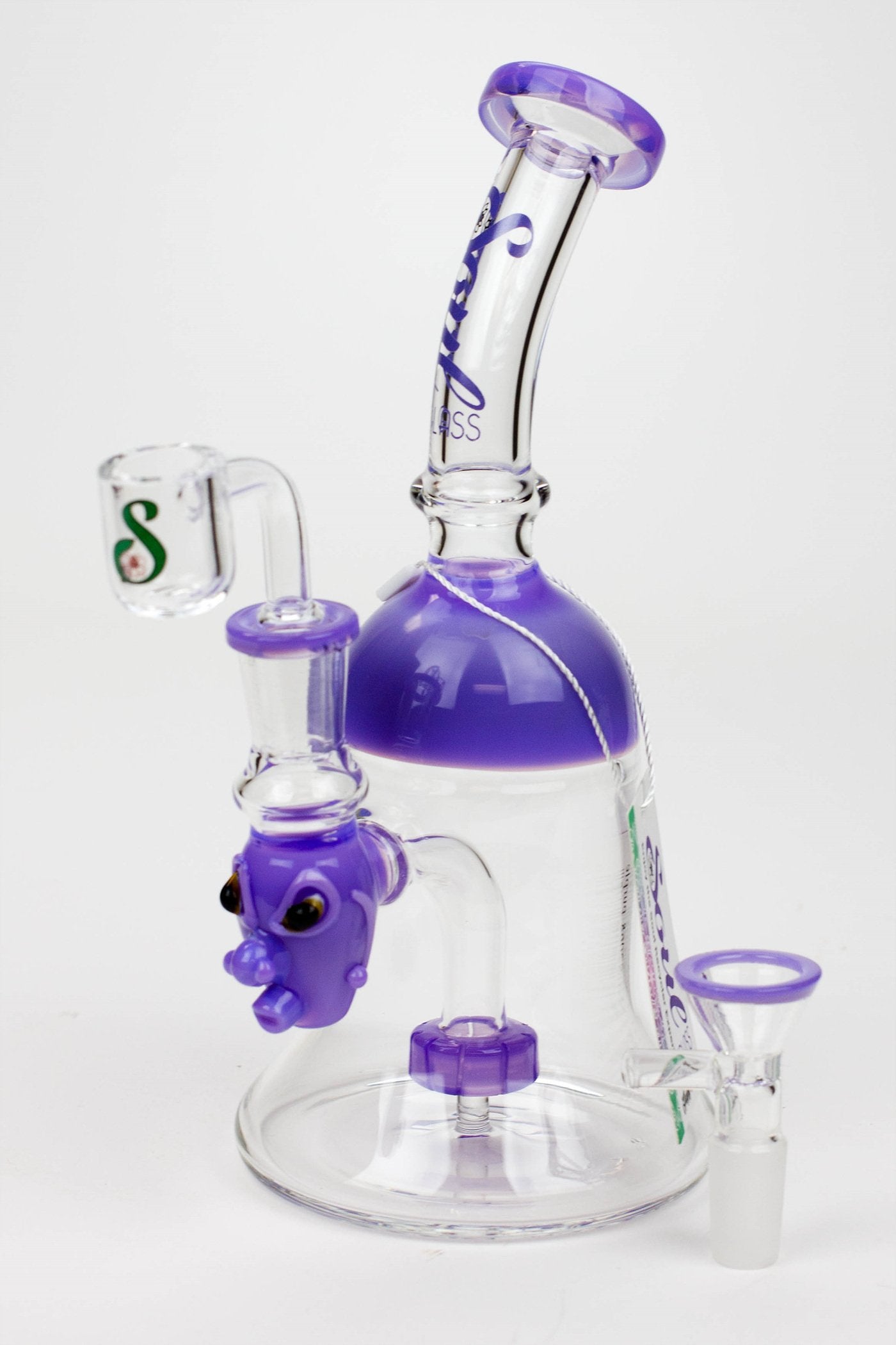 8.5" SOUL Glass 2-in-1 show head diffuser bong_8