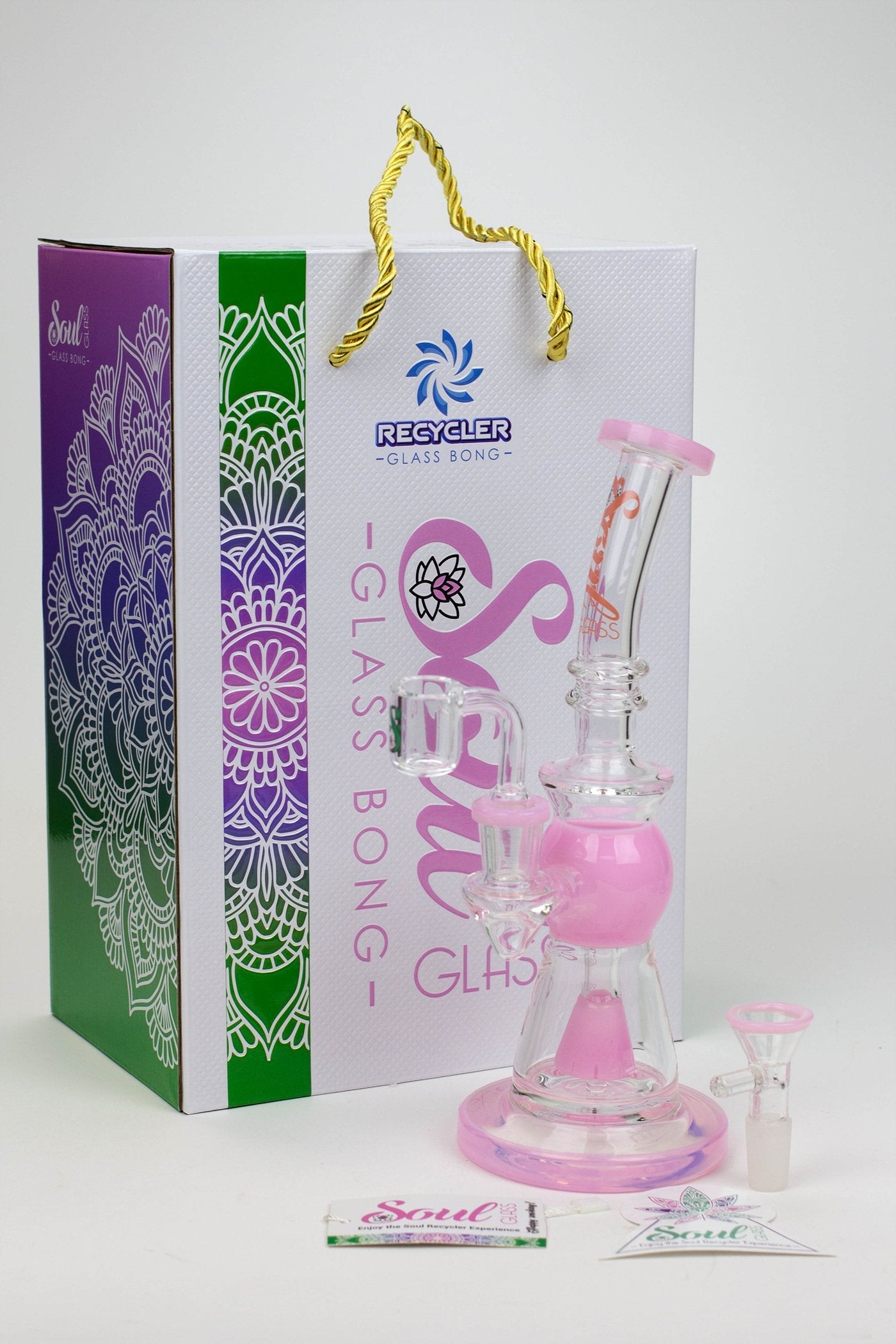 8.2" SOUL Glass 2-in-1 Cone diffuser glass bong_5