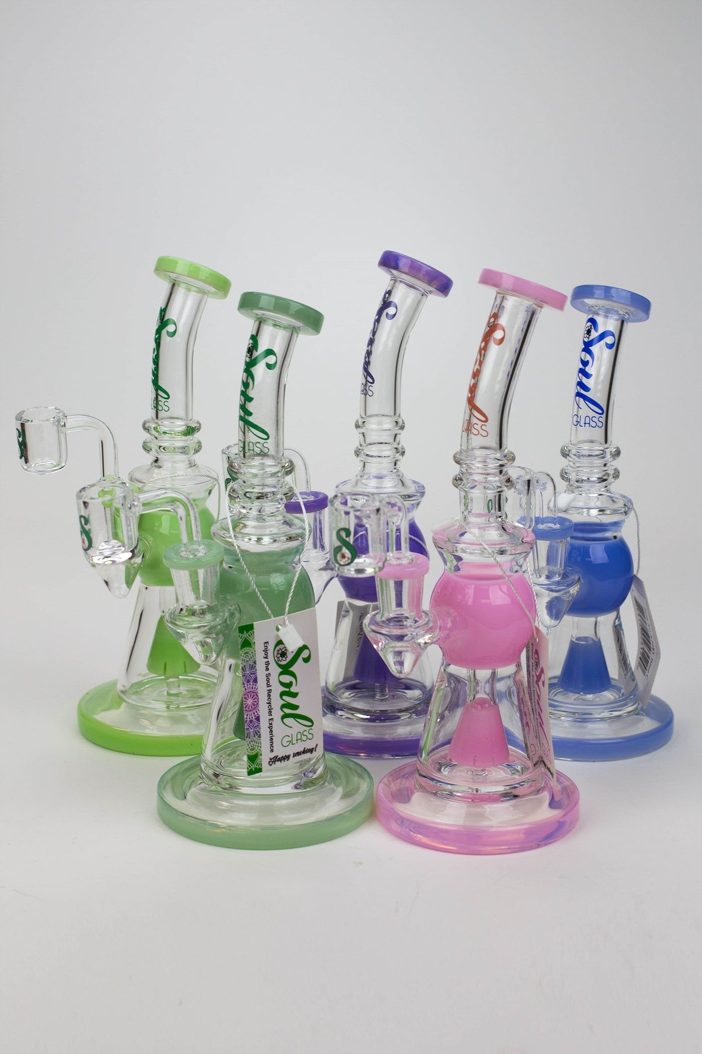 8.2" SOUL Glass 2-in-1 Cone diffuser glass bong_0
