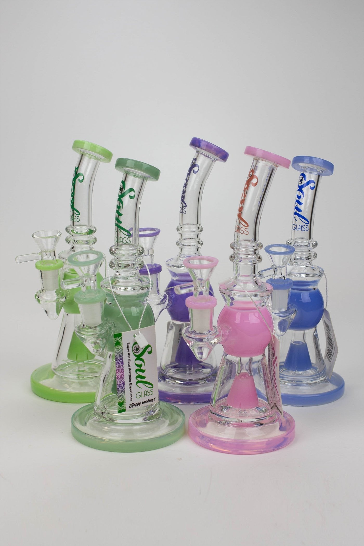 8.2" SOUL Glass 2-in-1 Cone diffuser glass bong_6