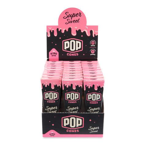 Pop Cones | King Size 3pk Pre-Rolled Cones with Flavor Tip 24ct Display_2