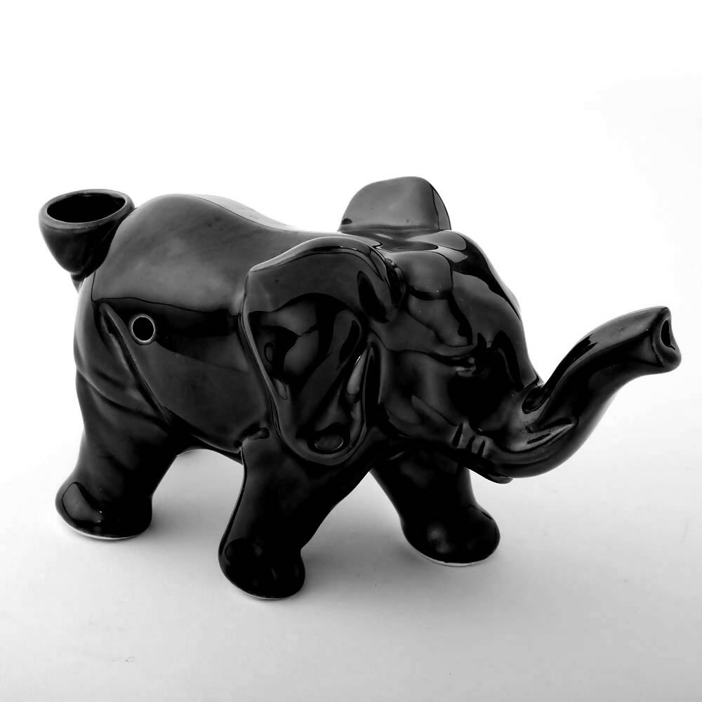 Elephant Novelty Pipe - Black Color_0